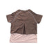 A Brown Short Sleeve T Shirts from Moody Tiger in size 4T for girl. (Back View)