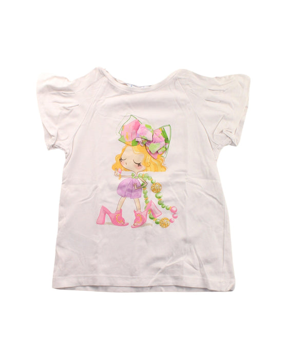 A White Short Sleeve Tops from Mayoral in size 8Y for girl. (Front View)