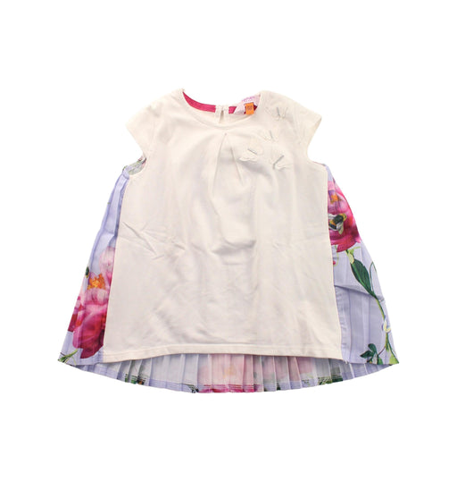A White Short Sleeve Dresses from Baker by Ted Baker in size 18-24M for girl. (Front View)