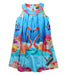 A Blue Sleeveless Dresses from Baker by Ted Baker in size 6T for girl. (Front View)