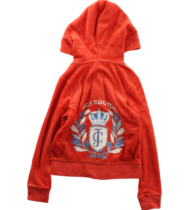 A Red Zippered Sweatshirts from Juicy Couture in size 4T for boy. (Back View)
