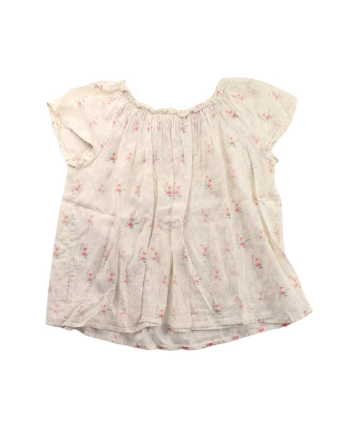 A White Short Sleeve Tops from Bonpoint in size 10Y for girl. (Front View)