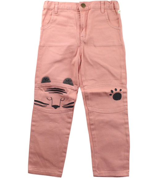 A Peach Casual Pants from The Bonnie Mob in size 6T for girl. (Front View)