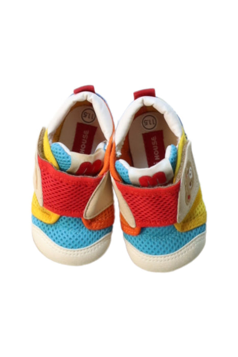 A Multicolour Sneakers from Miki House in size 12-18M for boy. (Back View)