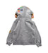 A Grey Zippered Sweatshirts from BAPE KIDS in size 2T for boy. (Back View)