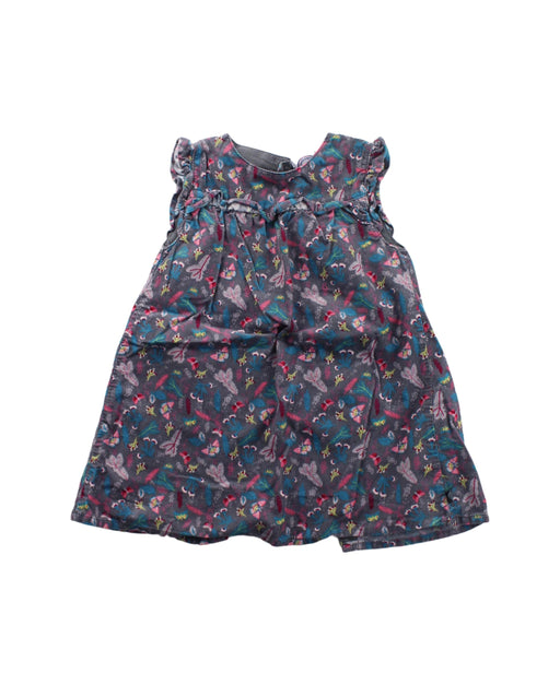 A Grey Sleeveless Dresses from La Compagnie des Petits in size 12-18M for girl. (Front View)