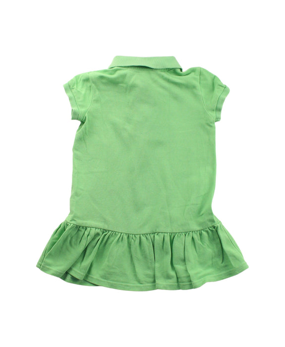 A Green Short Sleeve Dresses from Polo Ralph Lauren in size 2T for girl. (Back View)
