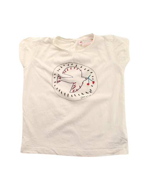 A White Short Sleeve T Shirts from Bonpoint in size 3T for girl. (Front View)