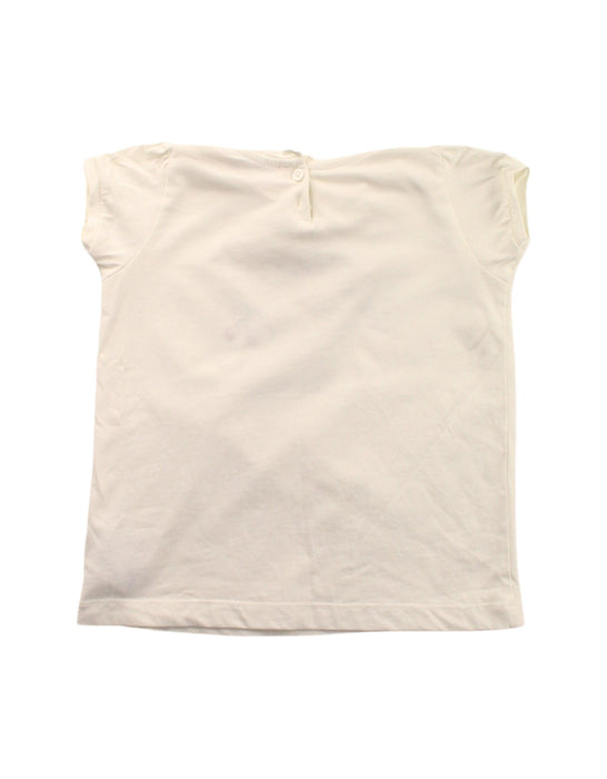 A White Short Sleeve T Shirts from Bonpoint in size 3T for girl. (Back View)