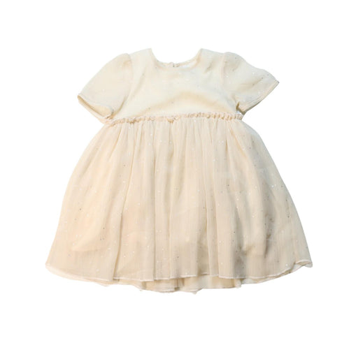 A Ivory Short Sleeve Dresses from Stella McCartney in size 6-12M for girl. (Front View)