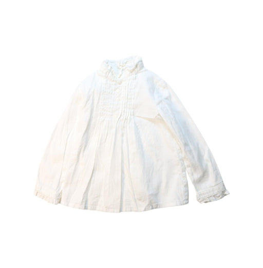 A White Long Sleeve Shirts from Rosalba Milano in size 2T for girl. (Front View)