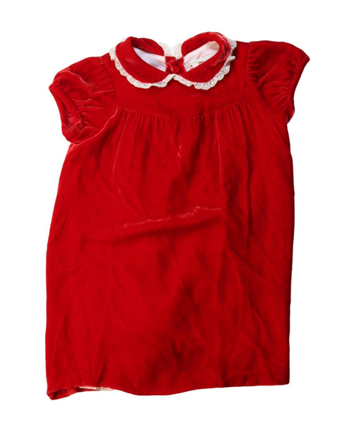 A Red Short Sleeve Dresses from Bonpoint in size 2T for girl. (Front View)