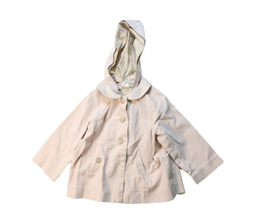 A Beige Coats from Bonpoint in size 2T for girl. (Front View)