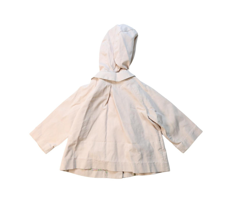 A Beige Coats from Bonpoint in size 2T for girl. (Back View)