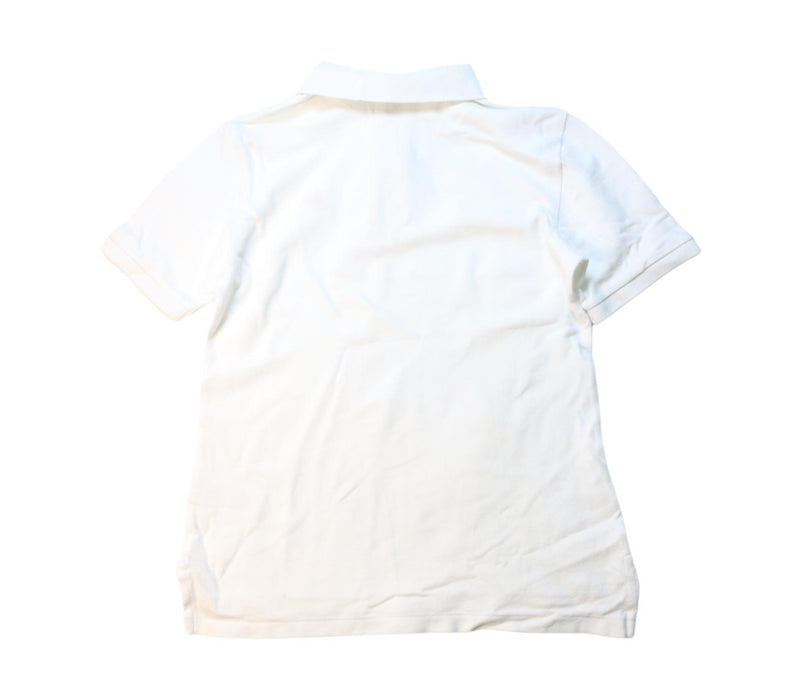 A White Short Sleeve Polos from Polo Ralph Lauren in size 10Y for boy. (Back View)