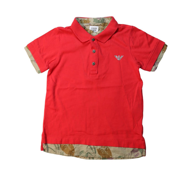 A Multicolour Short Sleeve Polos from Armani in size 6T for boy. (Front View)