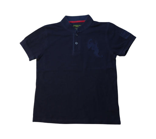 A Navy Short Sleeve Polos from Shanghai Tang in size 8Y for boy. (Front View)