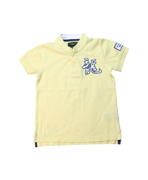 A Multicolour Short Sleeve Polos from Shanghai Tang in size 4T for boy. (Front View)