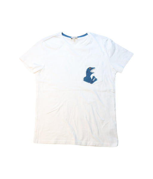 A White Short Sleeve T Shirts from Paul Smith in size 10Y for boy. (Front View)