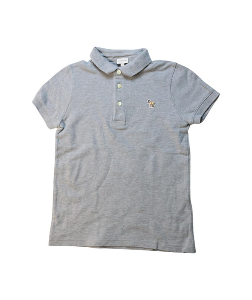 A Grey Short Sleeve Polos from Paul Smith in size 10Y for boy. (Front View)