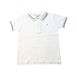 A Black Short Sleeve Polos from Petit Bateau in size 6T for boy. (Front View)