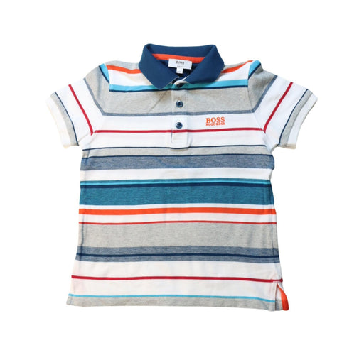 A Multicolour Short Sleeve Polos from Boss in size 8Y for boy. (Front View)