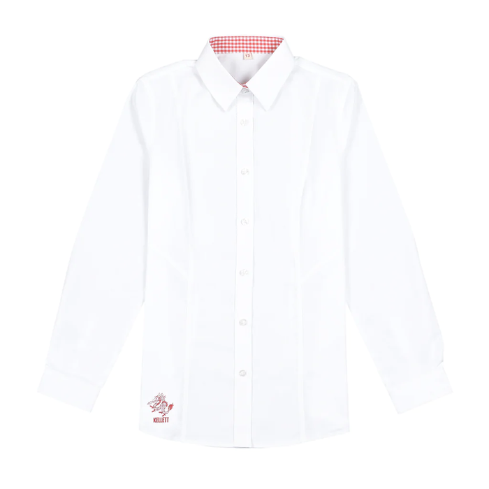 A White Long Sleeve Shirts from Kellett School in size 14Y for girl. (Front View)