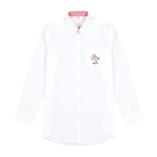A White Long Sleeve Shirts from Kellett School in size 14Y for boy. (Front View)