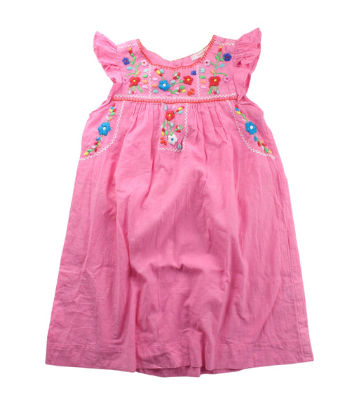 A Pink Short Sleeve Dresses from Kidsagogo in size 6T for girl. (Front View)