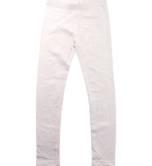 A White Leggings from Seed in size 7Y for girl. (Front View)