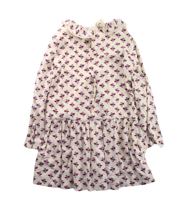 A White Long Sleeve Dresses from Bonpoint in size 8Y for girl. (Back View)