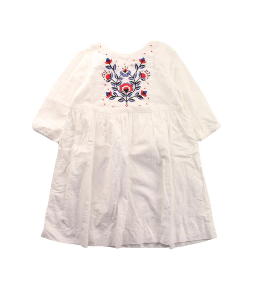 A White Short Sleeve Dresses from Bonpoint in size 6T for girl. (Front View)