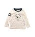 A White Long Sleeve T Shirts from Petit Bateau in size 4T for boy. (Front View)