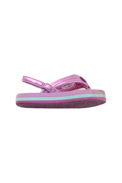 A Purple Sandals from Reef in size 12-18M for girl. (Front View)