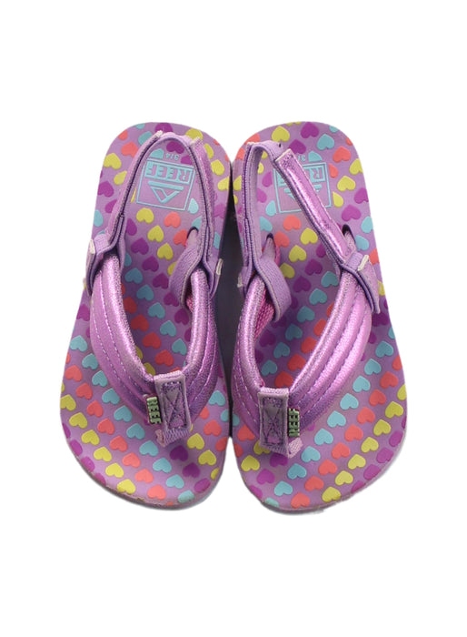 A Purple Sandals from Reef in size 12-18M for girl. (Back View)