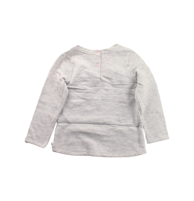 A Grey Crewneck Sweatshirts from Sprout in size 3T for girl. (Back View)
