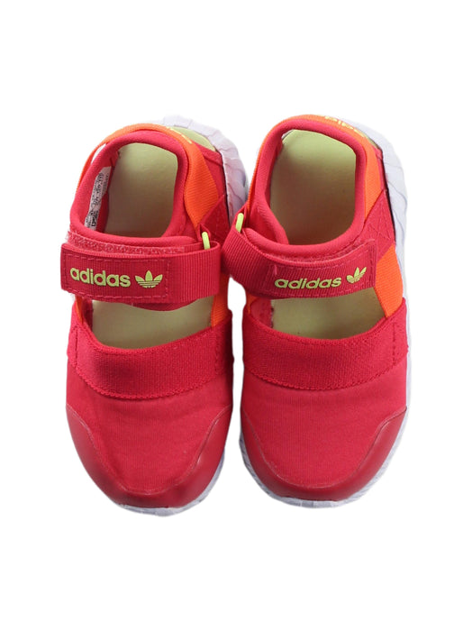 A Red Sandals from Adidas in size 12-18M for boy. (Back View)
