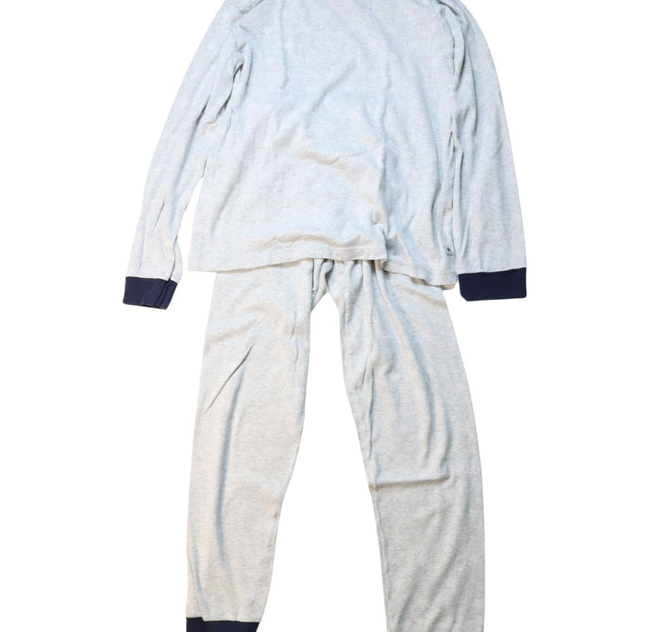 A Grey Pyjama Sets from Petit Bateau in size 12Y for boy. (Front View)