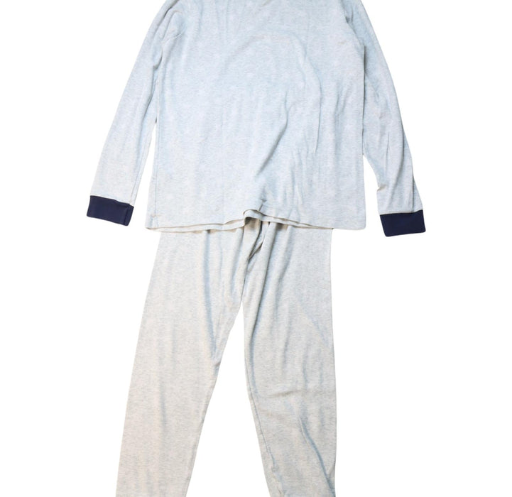 A Grey Pyjama Sets from Petit Bateau in size 12Y for boy. (Back View)