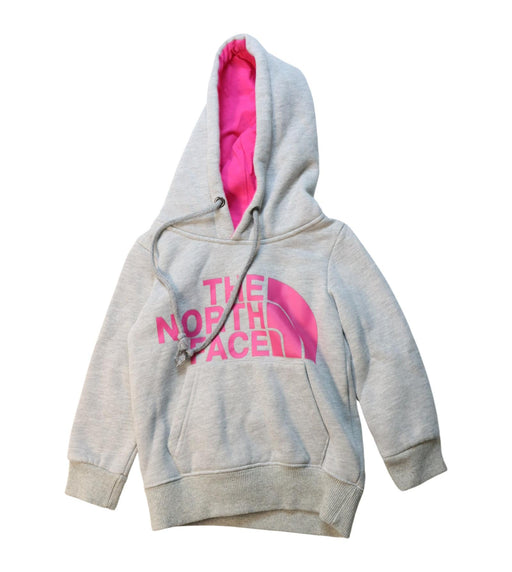 A Pink Hooded Sweatshirts from The North Face in size 18-24M for girl. (Front View)