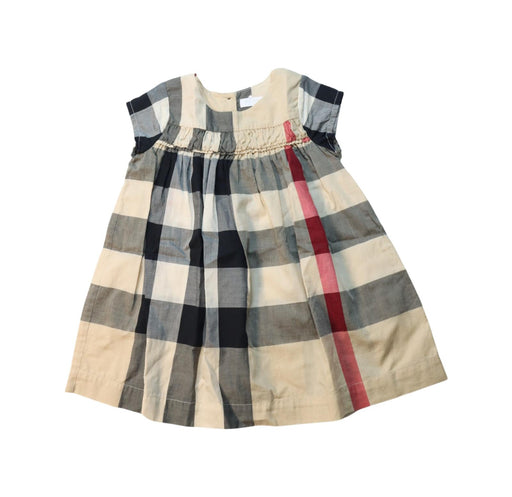 A Multicolour Short Sleeve Dresses from Burberry in size 12-18M for girl. (Front View)