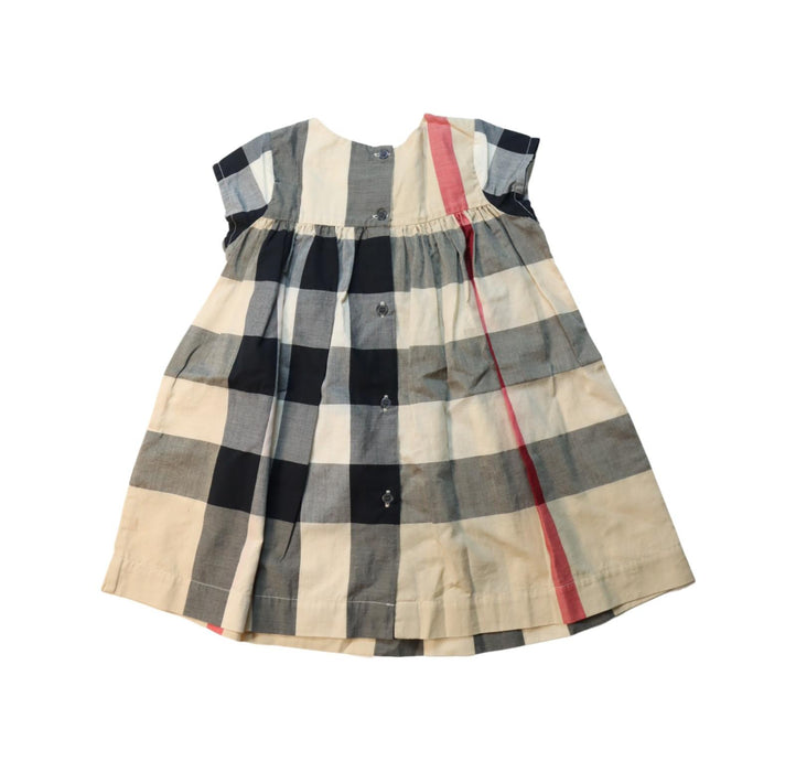 A Multicolour Short Sleeve Dresses from Burberry in size 12-18M for girl. (Back View)