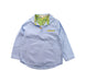A Blue Long Sleeve Shirts from La Petite Caravane in size 3T for boy. (Front View)