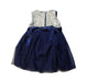 A Blue Sleeveless Dresses from Monsoon in size 6-12M for girl. (Back View)