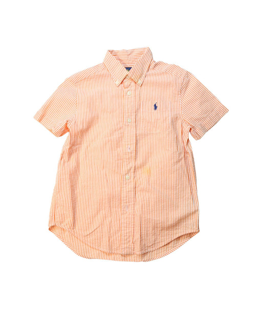 A Orange Short Sleeve Shirts from Ralph Lauren in size 5T for boy. (Front View)