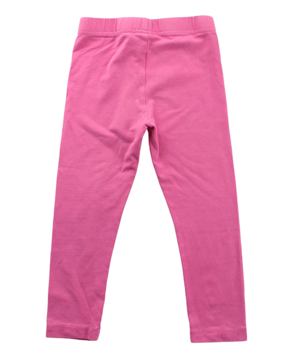 A Pink Leggings from Seed in size 2T for girl. (Back View)