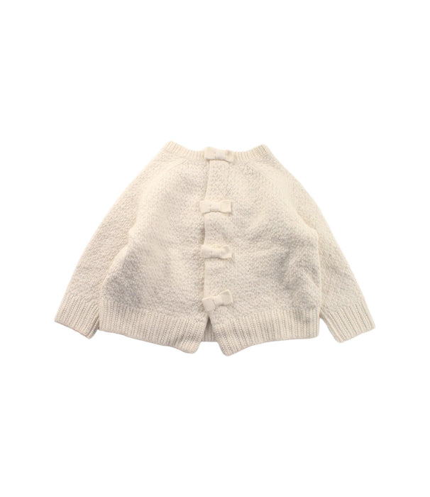 A White Knit Sweaters from Polo Ralph Lauren in size 2T for girl. (Back View)