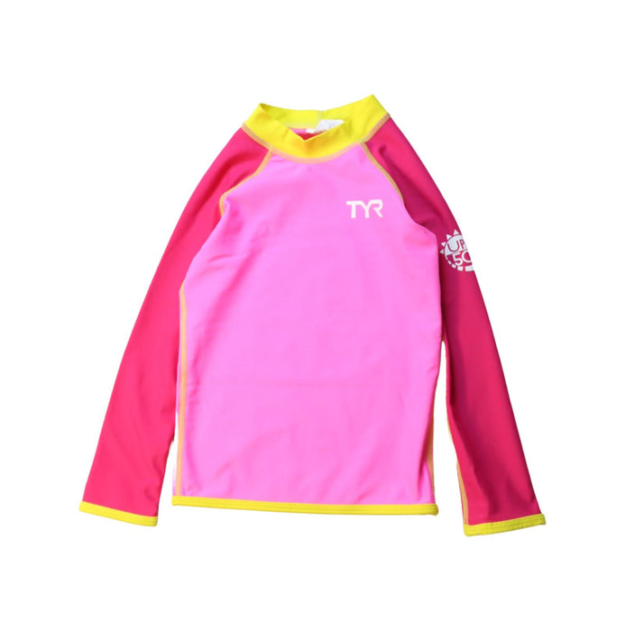 A Multicolour Rash Guards from TYR in size 4T for girl. (Front View)