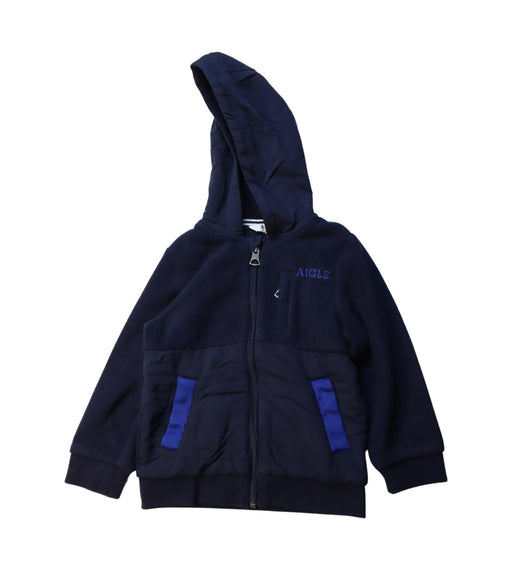 A Navy Lightweight Jackets from Aigle in size 4T for boy. (Front View)