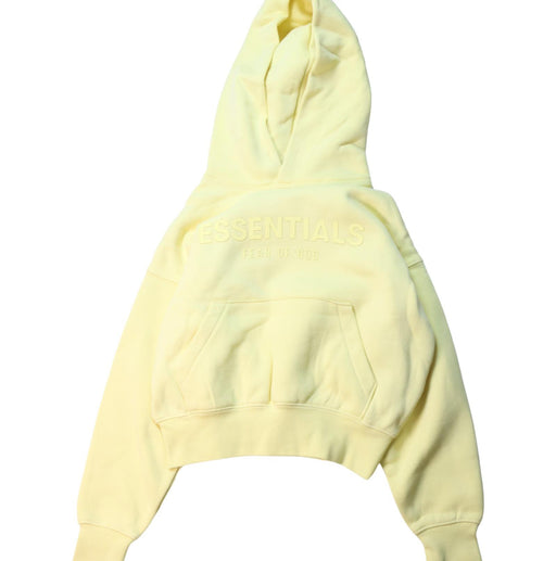A Yellow Hooded Sweatshirts from Fear of God Essentials in size 4T for neutral. (Front View)